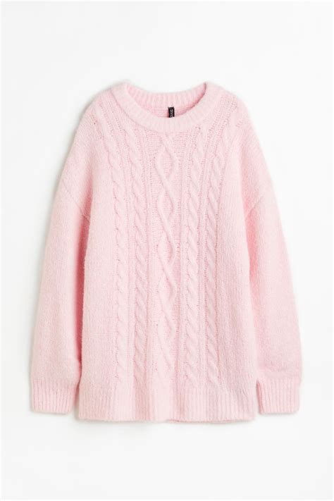 oversized cable knit sweater h&m.